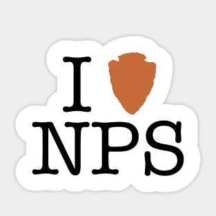 I (Heart) the National Parks Service Sticker